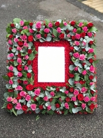 Photo frame red and pink