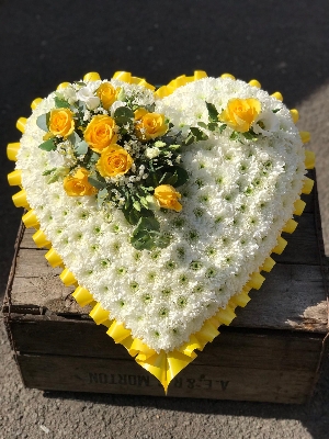 Yellow Rose Heart