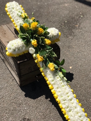 White and Yellow Cross