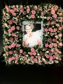 Flower photo frame