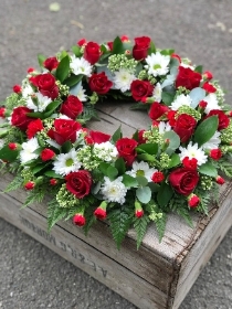 Red and White Wreath