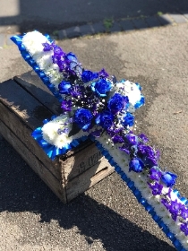 Blue and Purple Cross