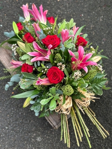 Pink and Red Tied Sheaf